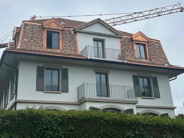 Charpente et lucarnes d’une maison de maître